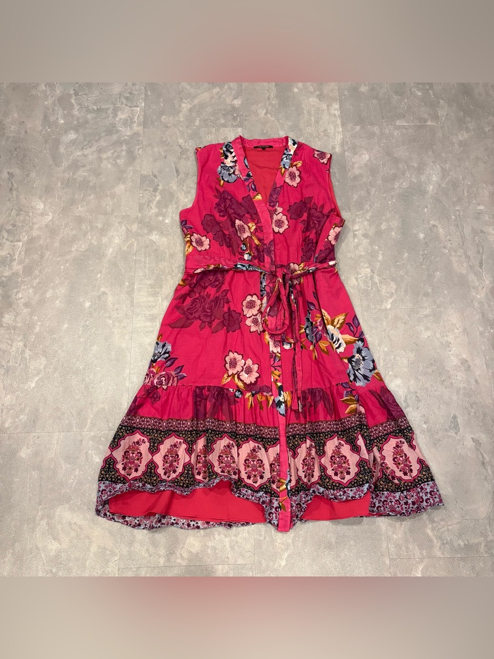 KOBI HALPERIN Hailey Rose Pink Floral Multi Wrap Dress Size XXL - Picture 2 of 8